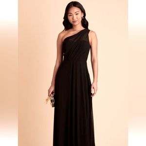 Birdy Grey - Kira - Chiffon Black Dress - No Slit (Altered)